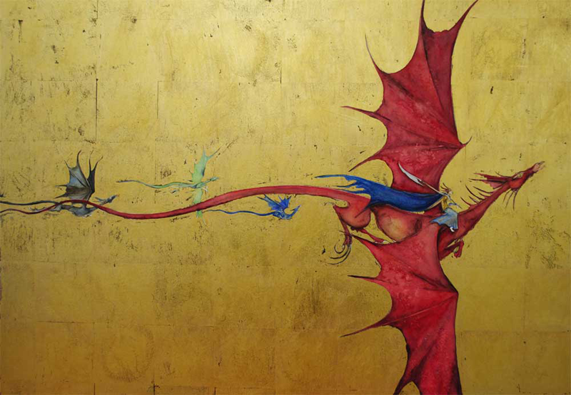 Blood of Dragons cover art by Jackie Morris
