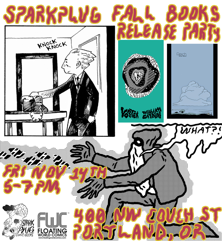 Sparkplug Fall Books Release Party Flyer