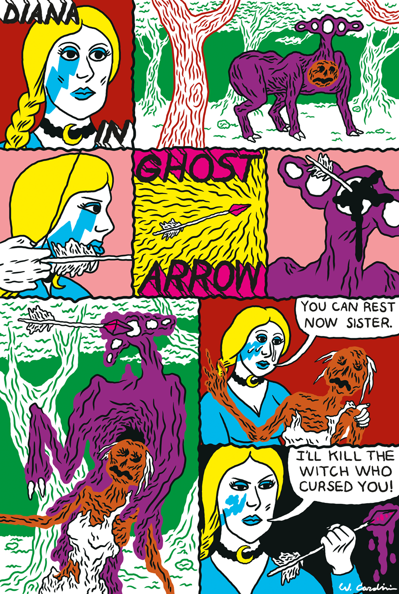 Diana in Ghost Arrow comic by Will Cardini