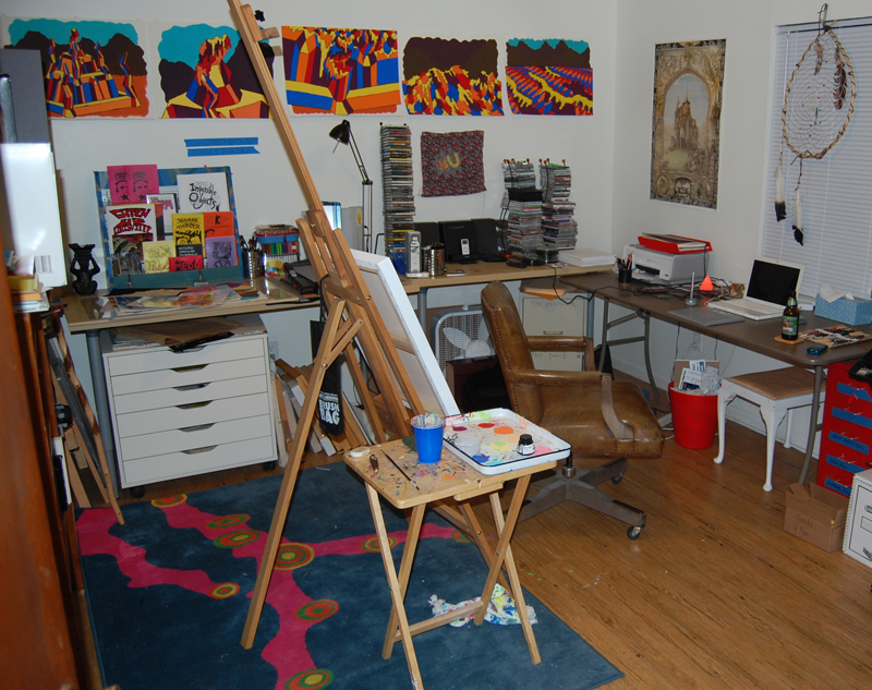 The View from the Entrance of my Studio after Cleaning