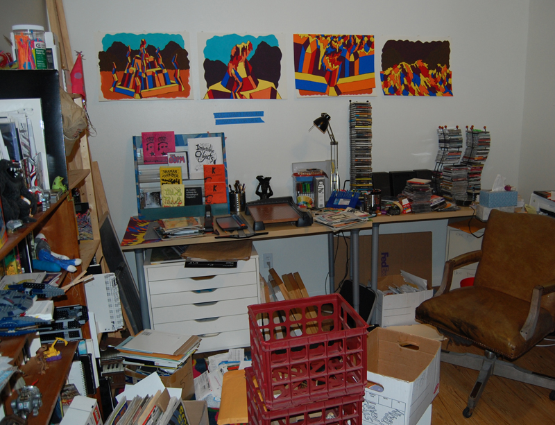 The East Wall of my Studio before Cleaning