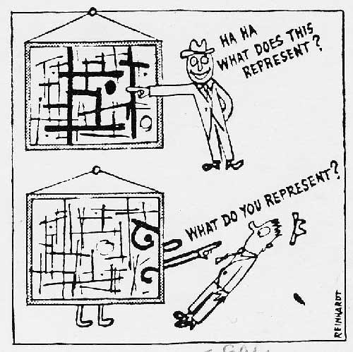 Ad Reinhardt cartoon