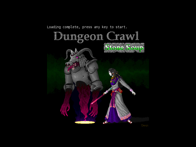Dungeon Crawl Stone Soup Title Screen