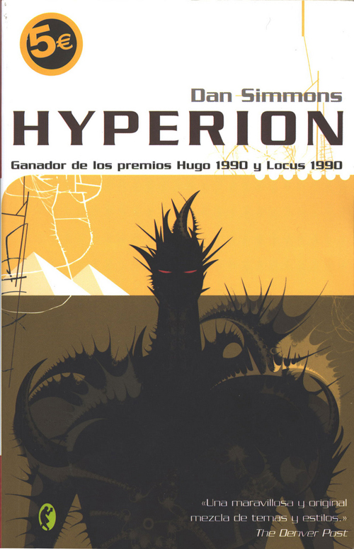 Spanish cover of Hyperion by Dan Simmons