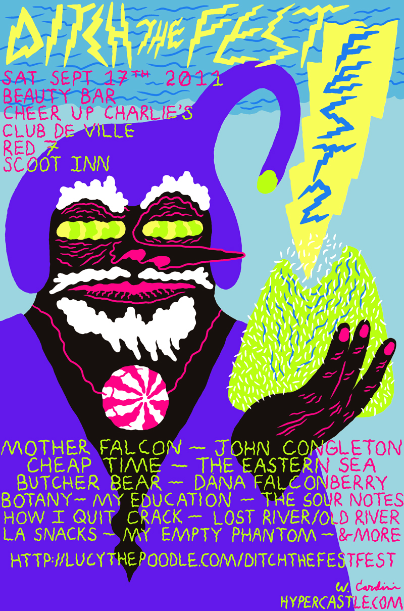 Ditch the Fest Fest 2 flyer by Cardini