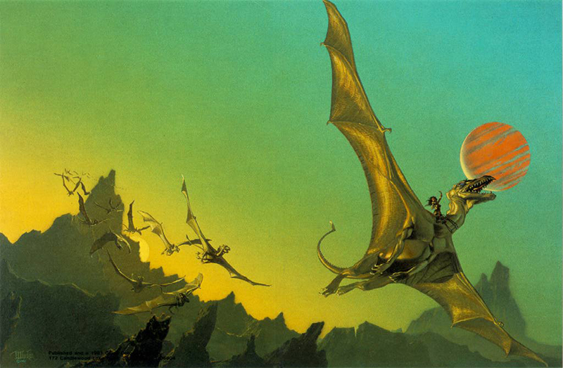 Dragonflight cover by Michael Whelan