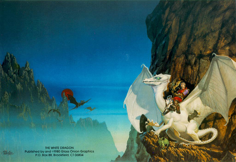 The White Dragon cover by Michael Whelan