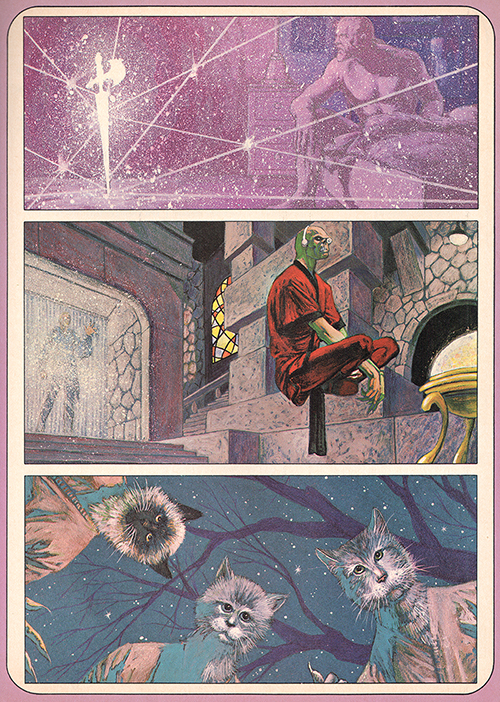 Jim Starlin paintings for Dreadstar