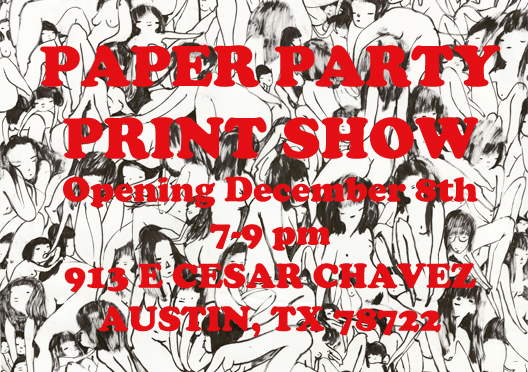 Paper Party Print Show Flyer