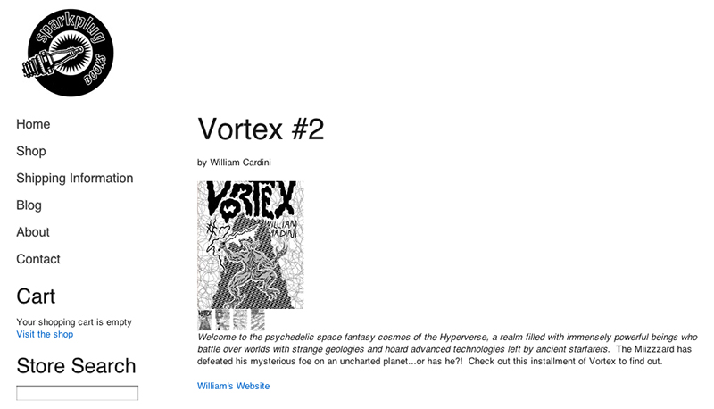Vortex 2 in the Sparkplug Books Store