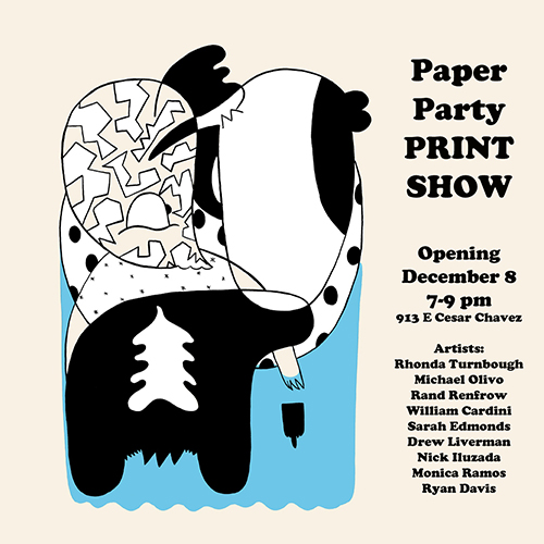 Paper Party Print Show flyer