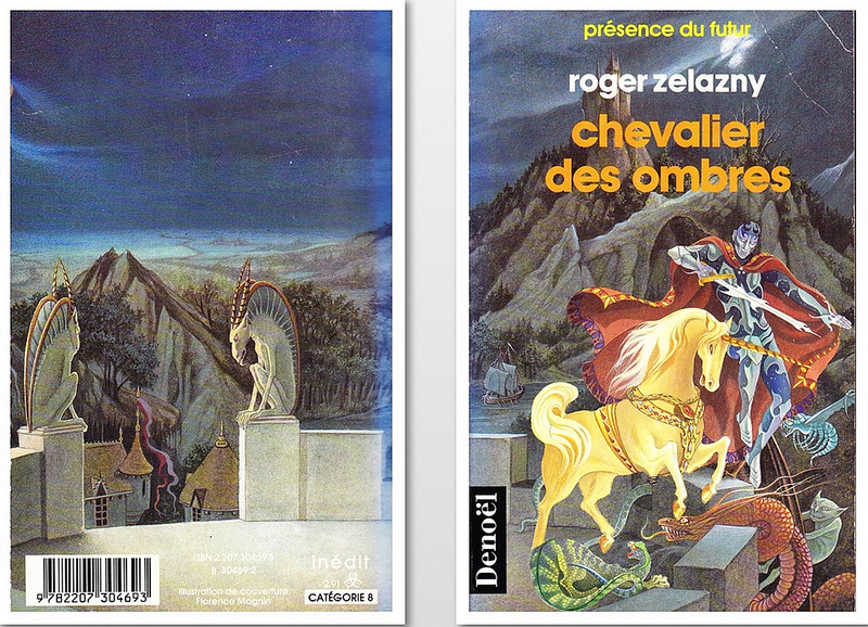 French cover of Knight of Shadows by Zelazny, cover by Florence Magnin
