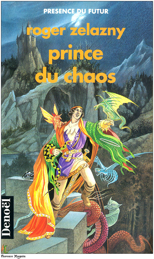 French cover of Prince of Chaos by Zelazny, cover by Florence Magnin