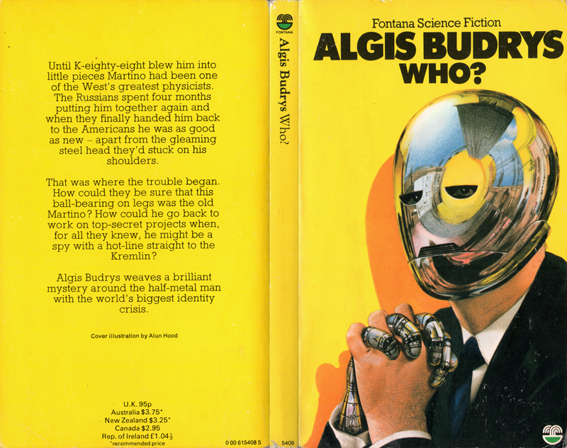 Who by Algis Budrys, cover by Alun Hood