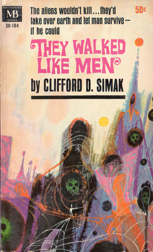 They Walked Like Men by Clifford D Simak back cover